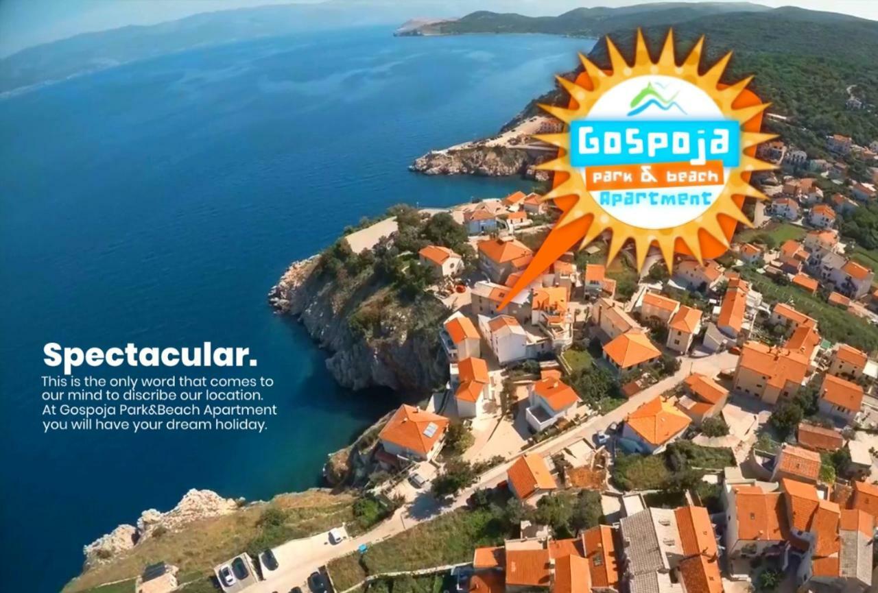 Gospoja Park & Beach Apartment Vrbnik Kültér fotó