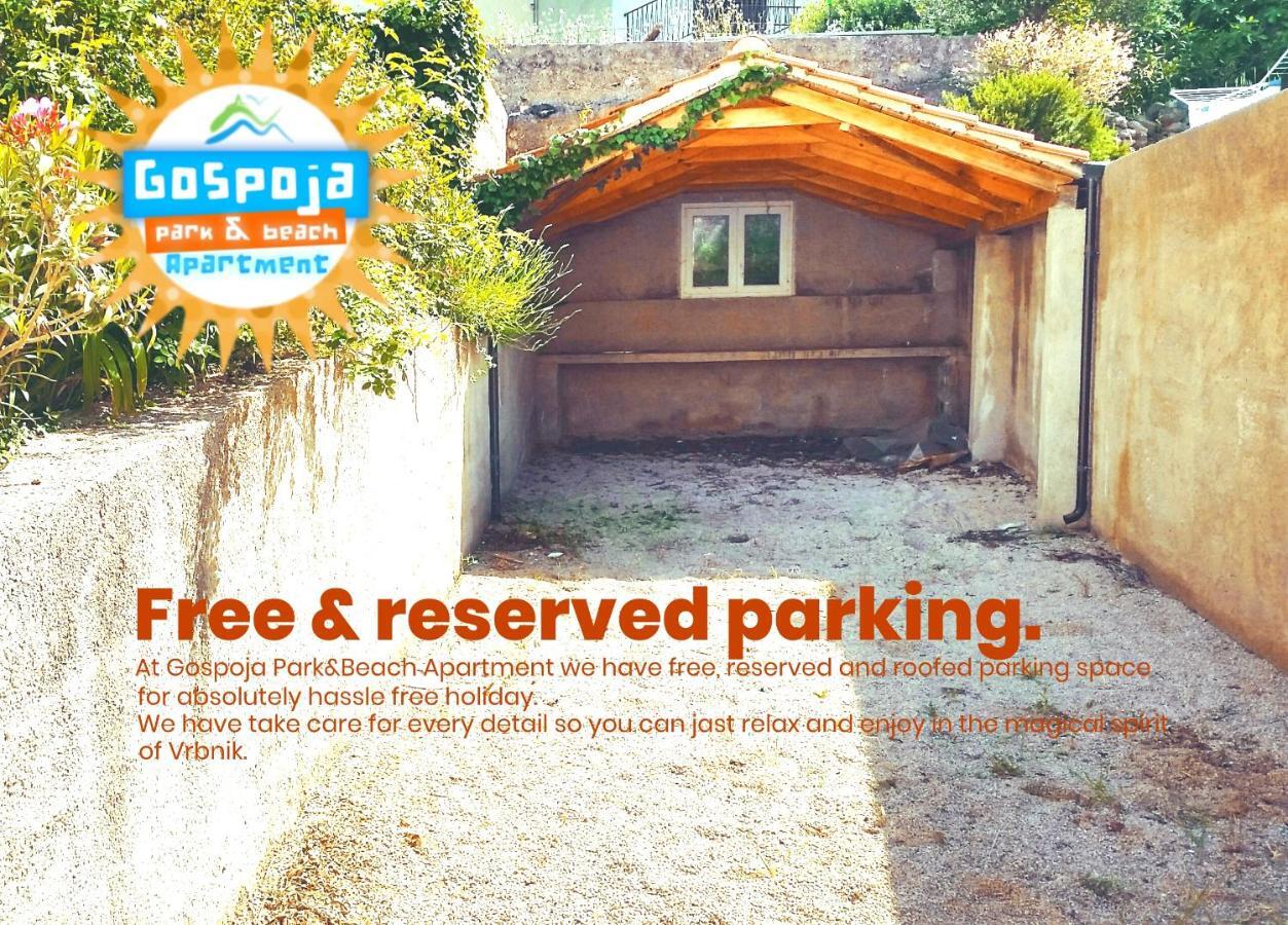 Gospoja Park & Beach Apartment Vrbnik Kültér fotó