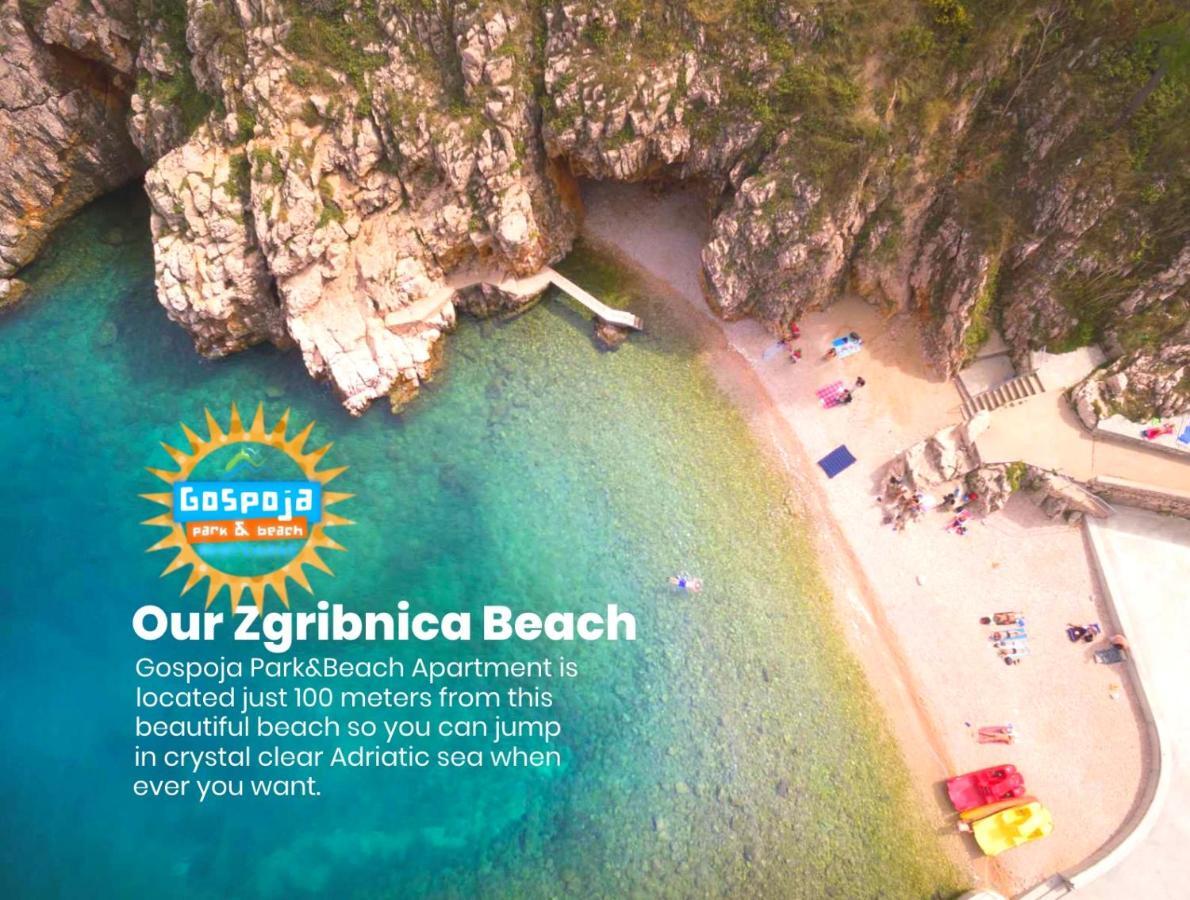 Gospoja Park & Beach Apartment Vrbnik Kültér fotó