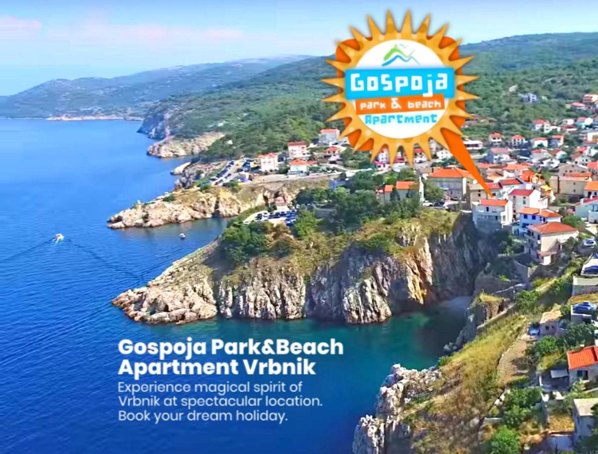 Gospoja Park & Beach Apartment Vrbnik Kültér fotó